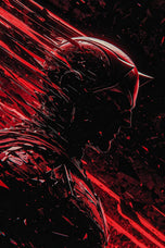 Daredevil in Shattered Motion Wall Art Poster | Portrait