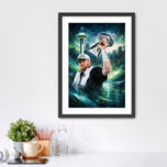 Emerald City Glory – Sam Darnold Seahawks Superbowl Champs Wall Art