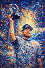 Seattle Above the Storm –  Sam Darnold Super Bowl Glory Wall Art