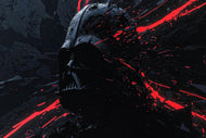 Darth Vader Star Wars Cinematic Abstract Wall Art Poster | Landscape