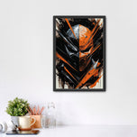 Deathstroke in Painted Chaos Wall Art Poster | Portrait