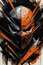Deathstroke in Painted Chaos Wall Art Poster | Portrait