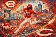 River City Speed –  Elly De La Cruz Cincinnati Reds City Art