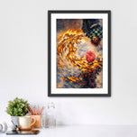 Hinokami Inferno- Demon Slayer Tanjiro x Akaza Abstract Anime Art