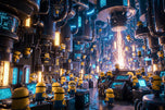 Despicable Me Minions Lab Frenzy Wall Art Poster | Landscape