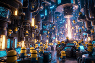 Despicable Me Minions Lab Frenzy Wall Art Poster | Landscape