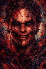 The Smile of the Butcher – Dexter Morgan Abstract Wall Art