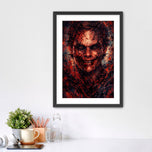 The Smile of the Butcher – Dexter Morgan Abstract Wall Art