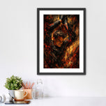 Birth of the Dark Passenger - Dexter Morgan in Action Abstract Wall Art