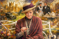 Lady of the Great English Estate - Downton Abbey Abstract Cinematic Wall Art