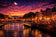 Twilight Over Dublin Ireland Wall Art Poster | Landscape