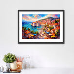 Adriatic Jewel - Dubrovnik Croatia Abstract Wall Art