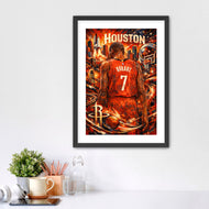 The Slim Reaper of Houston - Kevin Durant Houston Rockets NBA Wall Art