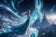 Elsa Ice Queen Frozen Kingdom Wall Art Poster | Landscape