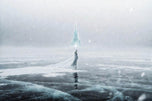 Elsa Ice Kingdom Minimalism Wall Art Poster  | Landscape