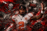 Emeka Egbuka Tampa Bay Buccaneers Wall Art Poster | Landscape
