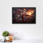 Erling Haaland Norway Sunset World Cup Wall Art Poster | Landscape