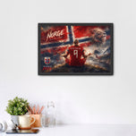 Erling Haaland Norway World Cup Calm Before Glory Wall Art Poster | Landscape