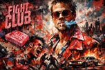 The Mayhem Manifesto - Fight Club Tyler Durden Cinematic Wall Art