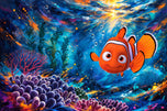 Journey Beyond the Reef - Finding Nemo Cinematic Wall Art