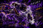 Zay Flowers Baltimore Ravens Skyline Wall Art Poster | Landscape