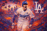 The Roar of Los Angeles - Freddie Freeman LA Dodgers MLB Wall Art