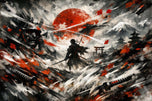 Jin Sakai Ghost of Tsushima Samurai Wall Art Poster | Landscape