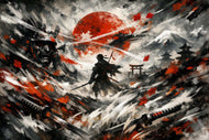 Jin Sakai Ghost of Tsushima Samurai Wall Art Poster | Landscape