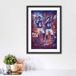 Big Blue Brotherhood - Jaxson Dart x Cam Skattebo NY Giants NFL Wall Art