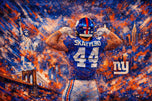 Juggernaut of Big Blue - Cam Skattebo NY Giants NFL Wall Art