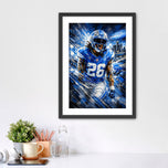 Motor City Flash - Jahmyr Gibbs Detroit Lions NFL Wall Art