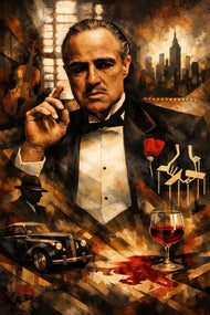 The Don of New York - Vito Corleone Godfather Cinematic Wall Art