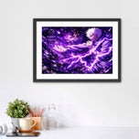 The Infinite Sorcerer - Gojo x Hollow Purple Jujutsu Kaisen Wall Art