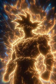 Goku Master Ultra Instinct Anime Wall Art Poster | Portrait