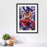 Saiyan Beyond Limits - Goku x Master Ultra Instinct Dragon Ball Abstract Art