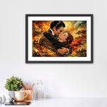 Love Beneath the Burning Sky - Gone With the Wind Cinematic Wall Art