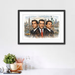Wiseguys of New York - Goodfellas NYC Cinematic Sketch Wall Art