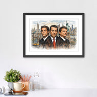 Wiseguys of New York - Goodfellas NYC Cinematic Sketch Wall Art