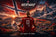 Erling Haaland Norway World Cup Sunset Meditation Wall Art Poster | Landscape