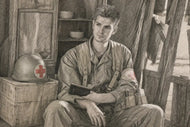 Desmond Doss Hacksaw Ridge Cinematic Sketch Wall Art Poster | Landscape
