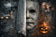 Haddonfield's Silent Nightmare - Michael Myers Halloween Cinematic Wall Art