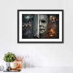 Haddonfield's Silent Nightmare - Michael Myers Halloween Cinematic Wall Art