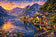 Hallstatt Village Austria Alpine Lake Wall Art Poster | Landscape