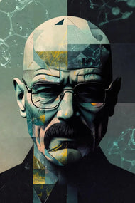 Breaking Bad Heisenberg Chemical Mastermind Wall Art Poster | Portrait