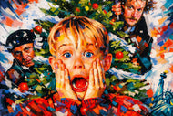 Home Alone Cinematic Abstract Wall Art Poster | Landscape