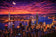 Hong Kong Cityscape Twilight Wall Art Poster | Landscape