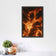 Human Torch Abstract Wall Art Poster | Portrait