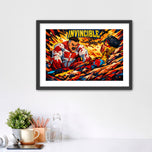 Blood of Viltrum - Omni Man x Mark Grayson Invincible Abstract Wall Art