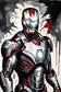 The Iron Protocol - Iron Man Cinematic Paint Splatter Wall Art
