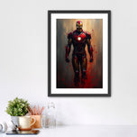 Iron Ascension - Iron Man Abstract Paint Splatter Wall Art